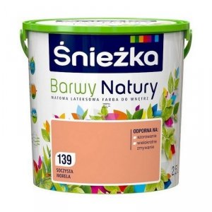 Śnieżka Barwy Natury 2,5L Soczysta Morela 139 mat farba do wnętrz ścian sufitów emulsja