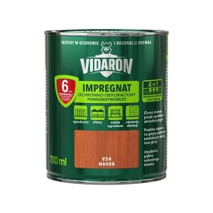 Vidaron Impregnat 0,7L V24 Mahoń do drewna powłokotwórczy ochronny ogrodzeń altan elewacji ochronny