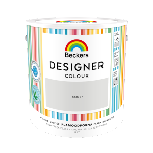 Beckers 2,5L TENDER Designer Colour farba lateksowa mat-owa do ścian sufitów
