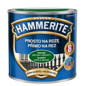 Hammerite Na Rdzę 0,25L ZIELONY RAL6002 LIŚCIASTY POŁYSK hamerite farba