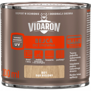 Vidaron Bejca 0,2L B01 DĄB BIELONY do drewna