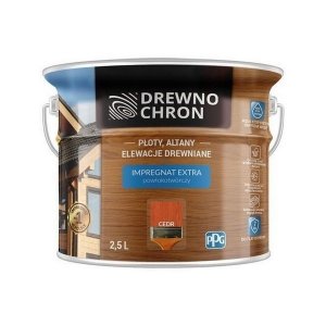 Drewnochron CEDR 2,5L Impregnat Extra do drewna powłokotwórczy płotów altan elewacji
