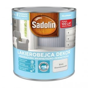 Sadolin Dekor Lakierobejca 2,5L BIAŁY SKANDYNAWSKI drewna BIAŁA 
