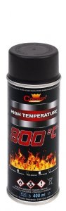 Spray Na Wysoką Temperaturę CZARNY 800st 400ml emalia Champion