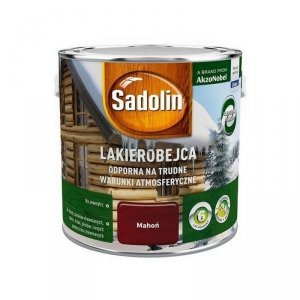 Sadolin Odporna lakierobejca 2,5L MAHOŃ do drewna żelowa zewnętrzna na trudne warunki atmosferyczne