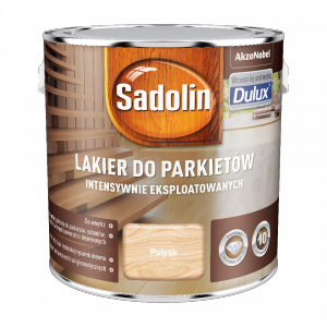 Sadolin Lakier Do Parkietów POŁYSK 2,5L podłóg schodów szybkoschnący wodny drewna Diamond intensywnie eksploatowanych
