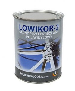 Lowikor-2 0,8L Czerwony Tlenkowy podkład grunt na dach farba Polifarb-Łódź