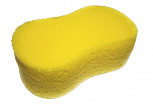 Gąbka do mycia pielęgnacji samochodu żółta Bradas