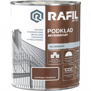 Rafil Podkład Antykorozyjny 0,75L Czerwony Tlenkowy farba grunt do Radach unikor