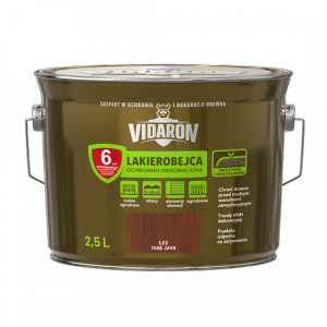 Vidaron Lakierobejca 2,5L L22 Teak Java do drewna ochronno-dekoracyjna połysk