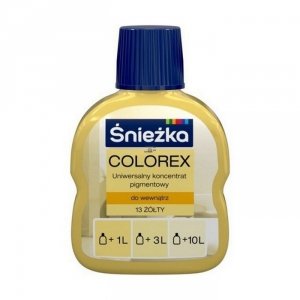 Śnieżka Colorex Pigment 100ml żółty 13 barwnik do farby barwienia kolorowania