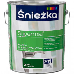 Śnieżka Olejna ZIELONY RAL6002 10L Supermal farba olejno-ftalowa drewna metalu emalia połysk