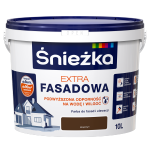 Śnieżka Farba Fasadowa 10L BRĄZ-OWY elewacyjna zewnętrzna Do Fasad i Elewacji Akrylowa extra fasada - TYLKO ODBIÓR OSOBISTY LUB WYSYŁKA NA PALECIE
