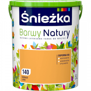 Śnieżka Barwy Natury 5L Gorące Lato 140 mat farba do wnętrz ścian sufitów emulsja