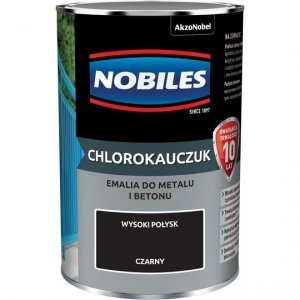 Chlorokauczuk 0,9L CZARNY Nobiles farba emalia czarna