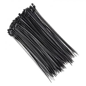 Opaski zaciskowe trytki 4,8x300mm CZARNE zip-y 100 szt. nylonowe