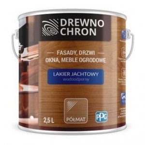 Drewnochron Lakier Jachtowy Półmat 10L