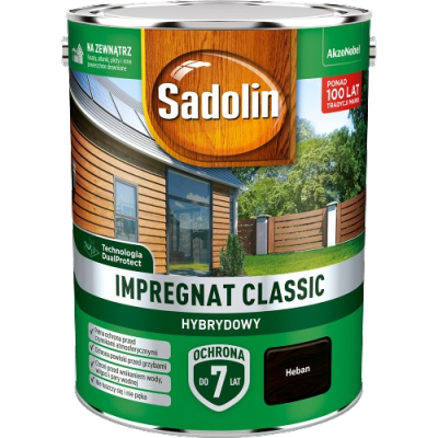 Sadolin Classic impregnat 4,5L HEBAN do drewna clasic Hybrydowy płotów altanek fasad