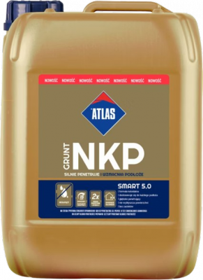 Atlas Grunt NKP 5kg emulsja mleczko do gruntowania szybkoschnący głęboko penetrujący żelowy nie kapie