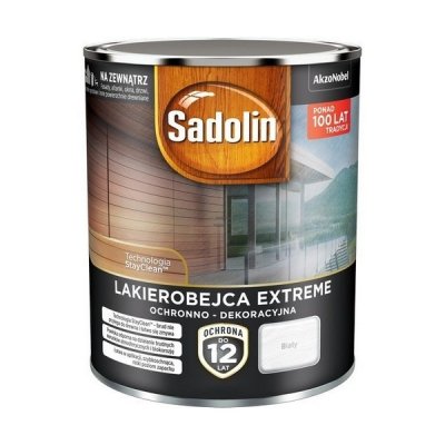Sadolin Extreme lakierobejca 0,7L BIAŁY do drewna szybkoschnąca odporna zewnętrzna