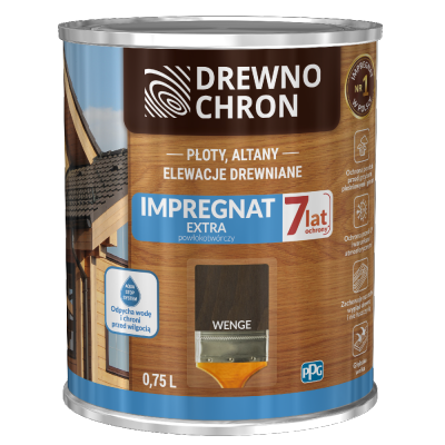 Drewnochron WENGE 0,75L Impregnat Extra do drewna powłokotwórczy płotów altan elewacji