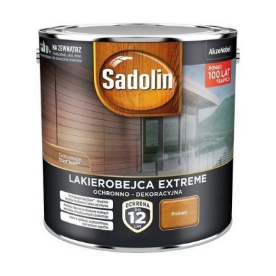 Sadolin Extreme lakierobejca 10L PINIOWY PINIA do drewna szybkoschnąca odporna zewnętrzna