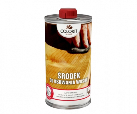Colorit Środek Usuwania Wosku 500ml 0,5L preparat płyn nie wysusza nie uszkadza drewna do