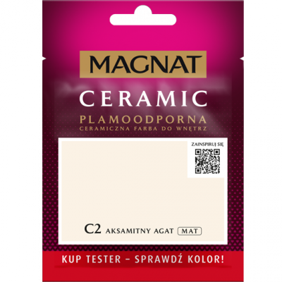 MAGNAT Ceramic TESTER C2 Aksamitny Agat ceramik ceramiczna farba do wnętrz plamoodporna