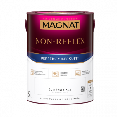 MAGNAT Non-Reflex 5L Farba Biała antyrefleksyjna do sufitów biały
