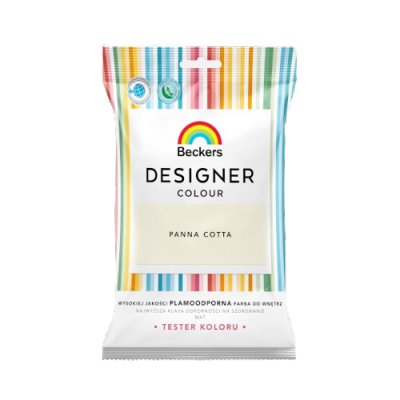 Beckers TESTER PANNA COTTA Designer Colour farba lateksowa mat-owa do ścian sufitów