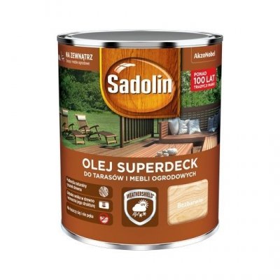Sadolin Superdeck olej 0,75L BEZBARWNY 1 tarasów drewna do