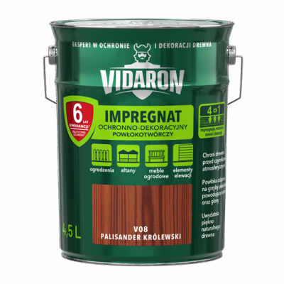 Vidaron Impregnat 4,5L V08 Palisander Królewski do drewna powłokotwórczy