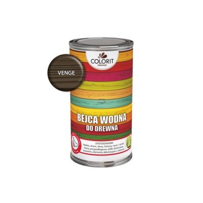 Colorit Bejca Wodna do drewna 1L VENGE WENGE szybkoschnąca bezzapachowa dekoracyjna