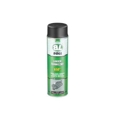 BOLL Lakier Termiczny CZARNY 0,5L wysokotemperaturowy SPRAY czarna 650 st. na temperaturę