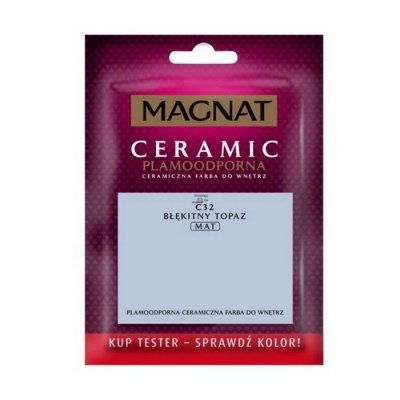 MAGNAT Ceramic TESTER C32 Błękitny Topaz ceramik ceramiczna farba do wnętrz plamoodporna