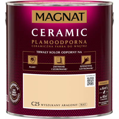 MAGNAT Ceramic 2,5L C25 Wyszukany Aragonit ceramik ceramiczna farba do wnętrz plamoodporna