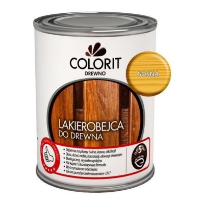 Colorit Lakierobejca Drewna 0,75L SOSNA szybkoschnąca satynowa farba do