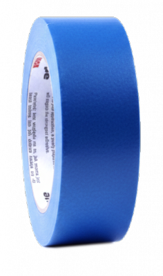 Taśma malarska niebieska 38mm  x 50m  UV blue masking papierowa maskująca