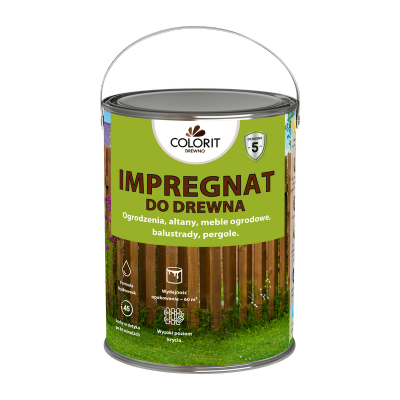 Colorit Impregnat Szybkoschnący 4,5L ANTRACYT drewna do Ochronny wodny płotów altanek