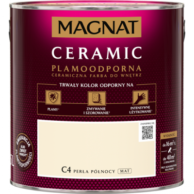 MAGNAT Ceramic 2,5L C4 Perła Północy ceramik ceramiczna farba do wnętrz plamoodporna