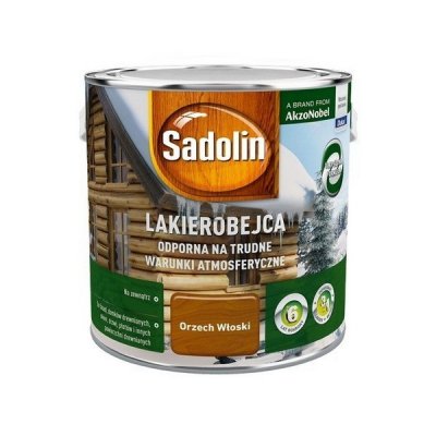 Sadolin Odporna lakierobejca 2,5L ORZECH WŁOSKI do drewna żelowa zewnętrzna na trudne warunki atmosferyczne