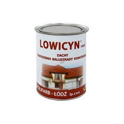 Lowicyn 5L RAL9005 CZARNY MAT farba na dach Polifarb-Łódź