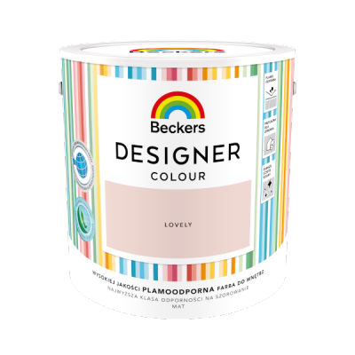 Beckers 2,5L LOVELY Designer Colour farba lateksowa mat-owa do ścian sufitów