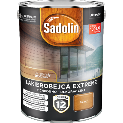 Sadolin Extreme lakierobejca 4,5L PINIOWY PINIA do drewna szybkoschnąca odporna zewnętrzna