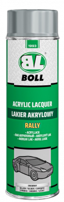 BOLL Lakier Akrylowy SREBRNY 0,5L SPRAY do metalu drewna plastiku farba