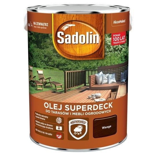 Sadolin Superdeck olej 10L WENGE 90 tarasów drewna do
