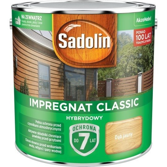 Sadolin Classic impregnat 2,5L DĄB JASNY 57 drewna clasic