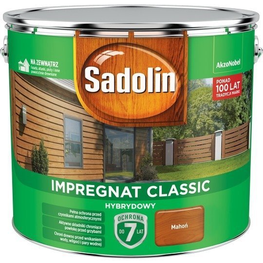 Sadolin Classic impregnat 9L MAHOŃ 7 drewna clasic