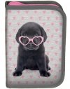 Tornister dla  Dziewczynki Labrador Czarny Pies Szkolny [PTB-524]