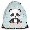 TORNISTER SZKOLNY MIŚ PANDA DZIEWCZĘCY DO PODSTAWÓWKI MIĘTOWY KOMPLET 3w1